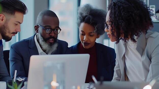 Professionnels africains au travail sur un dossier